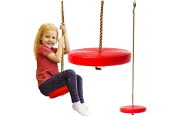 Huśtawka dziecięca na linie – plastikowy dysk
