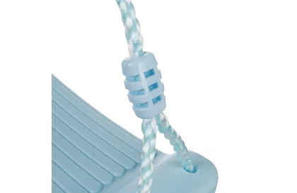 Huśtawka dziecięca na linach – plastikowa – niebieska