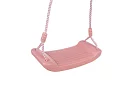 Huśtawka dziecięca na linach – plastikowa – różowa
