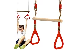 Huśtawka dziecięca z drążkiem na linach – 2w1