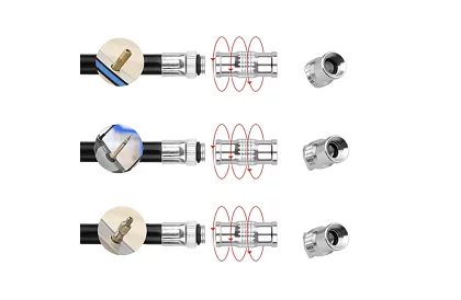 Ręczna aluminiowa pompka do kół + uchwyt