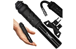 Ręczna aluminiowa pompka do kół + uchwyt