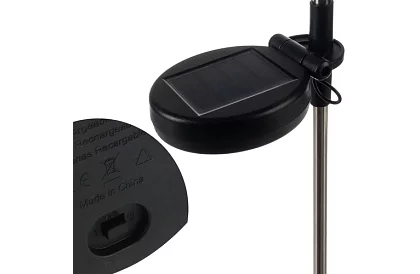 Lampy ogrodowe solarne 2 sztuki – mniszek