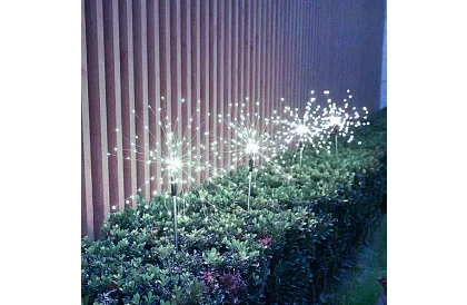 Lampy ogrodowe solarne 2 sztuki – mniszek