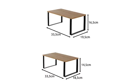 Półki bambusowe 2 szt. – organizer