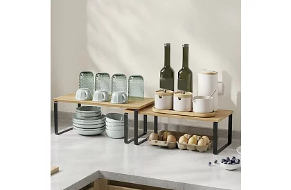 Półki bambusowe 2 szt. – organizer