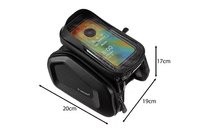 Wodoodporna torba na rower z uchwytem na telefon