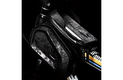 Wodoodporna torba na rower z uchwytem na telefon