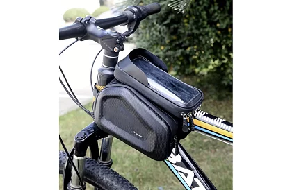 Wodoodporna torba na rower z uchwytem na telefon