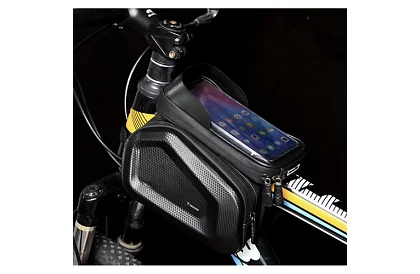 Wodoodporna torba na rower z uchwytem na telefon