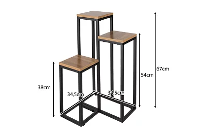 Stolik kwiatowy - 3 poziomowy