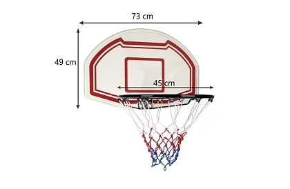 Kosz do koszykówki z deską – zawieszenie także na drzwiach
