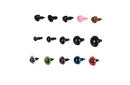 Oczy i nosy dla pluszaków – zestaw 560 sztuk + etui