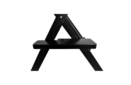 Profesjonalne drewniane krzesło kosmetyczne - czarne