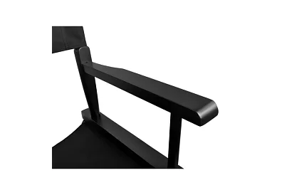 Profesjonalne drewniane krzesło kosmetyczne - czarne