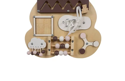 Tablica sensoryczna 10 w 1 – Miś