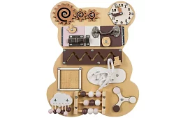 Tablica sensoryczna 10 w 1 – Miś