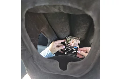 Poduszka podróżna dmuchana