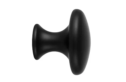 Uchwyty meblowe – czarne gałki - 10 sztuk