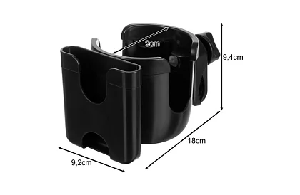 Uchwyt na napoje i telefon do rączki wózka