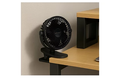 Bezprzewodowy wentylator z klipsem – ładowany przez USB-C 1200 mAh