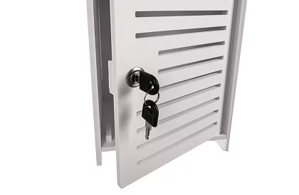 Szafka łazienkowa z uchwytem na papier toaletowy – biała