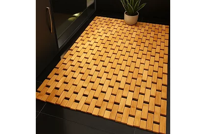 Dywanik łazienkowy z bambusa – 80×50 cm