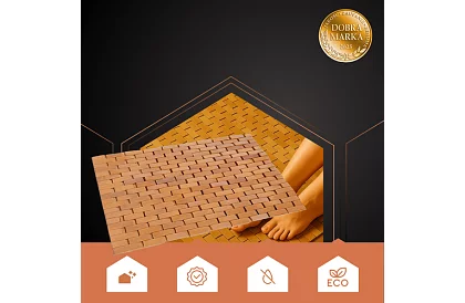 Dywanik łazienkowy z bambusa – 80×50 cm