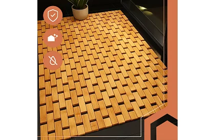 Dywanik łazienkowy z bambusa – 80×50 cm