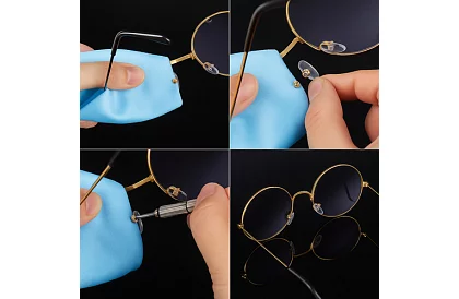 Zestaw do naprawy okularów – 126 części w etui