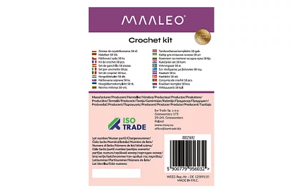 Zestaw do szydełkowania w etui z akcesoriami – 58 części