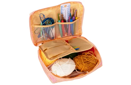 Zestaw do szydełkowania w etui z akcesoriami – 58 części