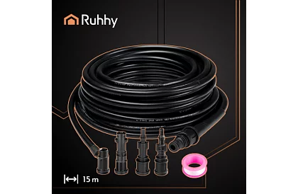 Wąż wysokociśnieniowy do czyszczenia rur i powierzchni – 15 metrów