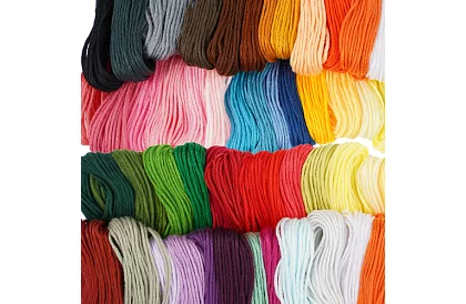 Kolorowe nici do haftu – duży zestaw 150 szt.