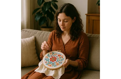 Kolorowe nici do haftu – duży zestaw 50 szt.