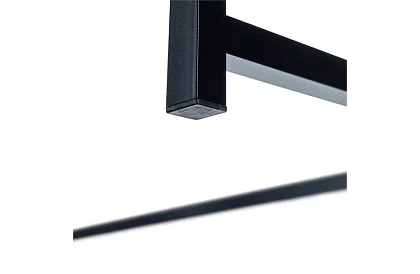 Składany czarny stół – 80 x 75 x 40 cm