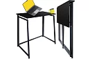 Składany czarny stół – 80 x 75 x 40 cm