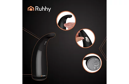 Bezdotykowy dozownik mydła – czarny