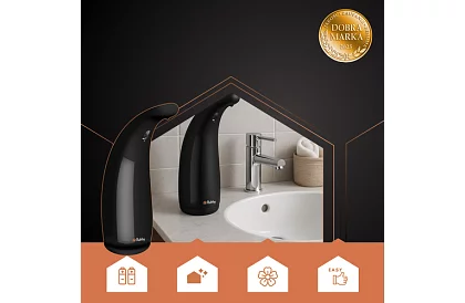 Bezdotykowy dozownik mydła – czarny