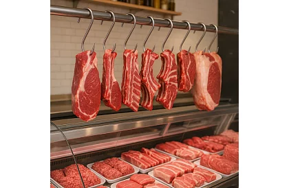 Haki ze stali nierdzewnej do mięsa - 15 sztuk