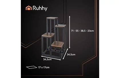 Stojak na kwiaty 69 cm – 4 poziomy