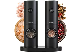 Zestaw elektrycznych młynków z podstawą – 2 sztuki