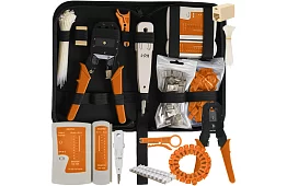 Tester kabli RJ45/RJ11 + narzędzia do zaciskania - wszystko do instalacji sieci ethernetowej