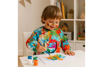Fartuch malarski dla dzieci w wieku 1–3 lat