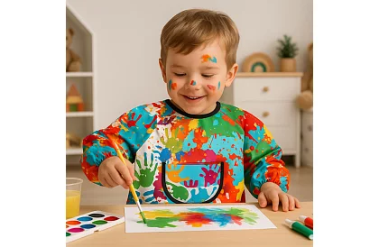 Fartuch malarski dla dzieci w wieku 1–3 lat