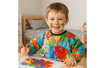 Fartuch malarski dla dzieci w wieku 4–6 lat