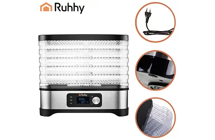 Suszarka do żywności, grzybów i owoców 10 l – 5 pięter + akcesoria