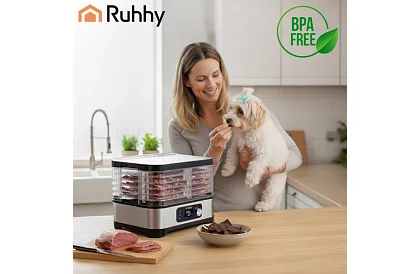 Suszarka do żywności, grzybów i owoców 10 l – 5 pięter + akcesoria