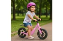 Dziecięcy lekki jeździk różowy – 12 kół + pasek na ramię