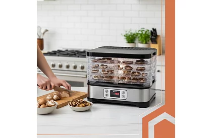 Suszarka do grzybów i owoców 10 litrów – 5 pięter + akcesoria